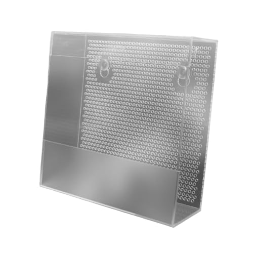 Qianly Acryl Reptilien Feeder, Montiert Fütterung Box, mit Saugnäpfen Transparent für, Groß von Qianly