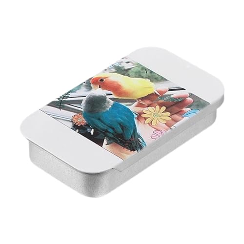 Qianly Bird Feeder Box Handheld Feeder Feeding leerer Behälter Push Pull Treat Box Schieberabdeckung für Finch, Vogeltraining, Style C von Qianly