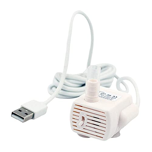 Qianly Cat Trinkbrunnenpumpe, Einstellbare Durchflussrate, Elektrisch, USB Tauchgerät, Leise von Qianly