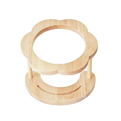 Qianly Erhöhte Futternäpfe Aus Holz, Katzennäpfe, Halter, Erhöhte Futter Und Wassernäpfe für Hunde Und Katzen, C Qianly Erhöhte Futternäpfe Aus Holz, Katzennäpfe, Halter, Erhöhte Futter Und Wassernäpfe für Hunde Und Katzen, C von Qianly