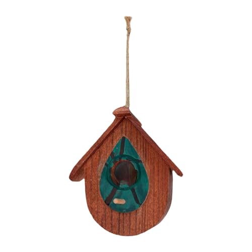 Qianly Hängende Vogelhaus außerhalb Hummingbird Garden Decor Vogelschutz für Zaunbäume, Holz Qianly Hängende Vogelhaus außerhalb Hummingbird Garden Decor Vogelschutz für Zaunbäume, Holz von Qianly