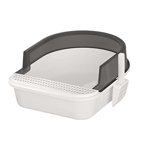 Qianly Halbgeschlossene Katzentoilette für Katzen, Schwarz, l Qianly Halbgeschlossene Katzentoilette für Katzen, Schwarz, l von Qianly