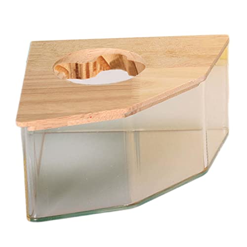 Qianly Hamster Badehaus Hamster Toilette Hamster Sandbad Box für Rennmäuse Kleintiere, Pentagramm L von Qianly