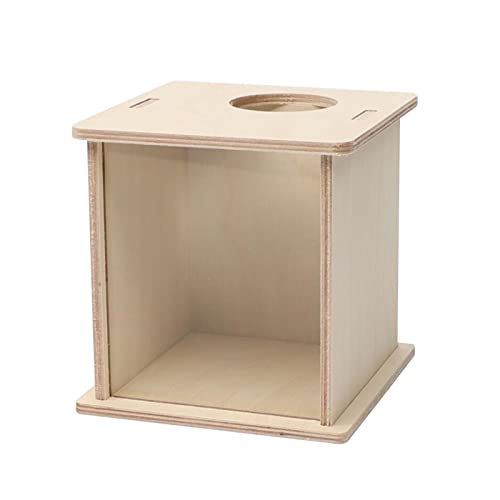 Qianly Hamster Hamster Sandbadbox Unterstand Hütte Bettruhestall Lebensraum Badezimmer für Ratte Kleintiere Lemminge Chinchillas Rennmäuse, 16 cm x 13 cm x 14 cm von Qianly