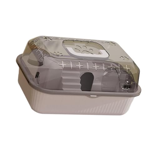 Qianly Hamster Käfig Kleine Behälter Clear Container Außenkäfig Clear Kleiner Haustierkäfig Käfig Kleiner Haustierbehälter, Grau Qianly Hamster Käfig Kleine Behälter Clear Container Außenkäfig Clear Kleiner Haustierkäfig Käfig Kleiner Haustierbehälter, Grau von Qianly