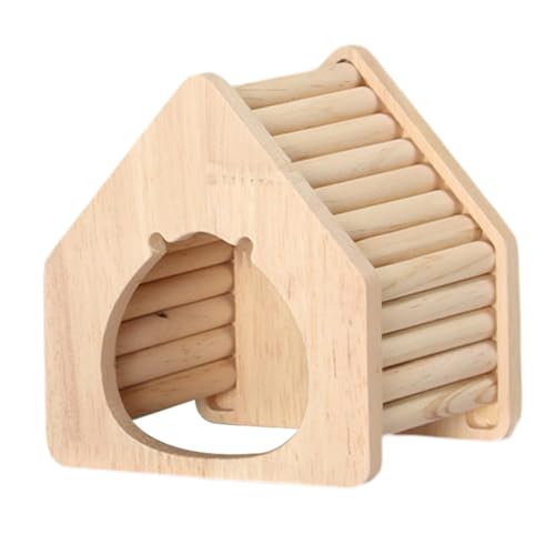 Qianly Hamster Versteck Holzhaus für Käfig Zubehör, Turm von Qianly