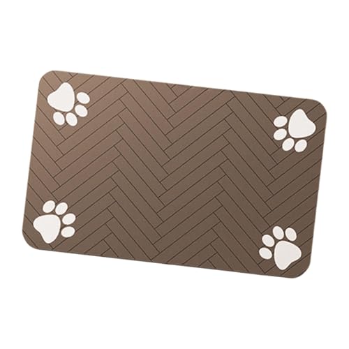 Qianly Haustier -Fütterungsmatte Teller Placemat Leicht zu reinigen Anti -Schlupf -Hund -Spender PAD Water Bowl Matte, 30x50cm Qianly Haustier -Fütterungsmatte Teller Placemat Leicht zu reinigen Anti -Schlupf -Hund -Spender PAD Water Bowl Matte, 30x50cm von Qianly