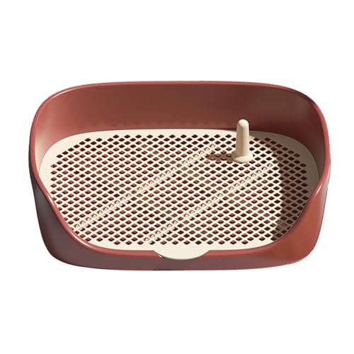 Qianly Haustier Hund Toilette Welpen Training Töpfchen Tablett Halten Pfoten Trocken Und Böden Sauber Katzentoilette Ecke, rot L Qianly Haustier Hund Toilette Welpen Training Töpfchen Tablett Halten Pfoten Trocken Und Böden Sauber Katzentoilette Ecke, rot L von Qianly