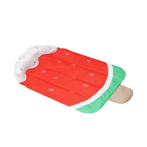 Qianly Haustier-Kühlgelmatte, Sommerkissen, schützt Ihre Haustiermöbel, Hunde-Kühlpad, Rot von Qianly