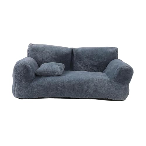Qianly Haustierbett Haustier Liegestuhl Multifunktionelle Haustier Liefert Warm Und Komfortabel mit Waschbarer Deckhund Und Katzensofa für Hunde Und Katzen, Dunkelgrau Qianly Haustierbett Haustier Liegestuhl Multifunktionelle Haustier Liefert Warm Und Komfortabel mit Waschbarer Deckhund Und Katzensofa für Hunde Und Katzen, Dunkelgrau von Qianly