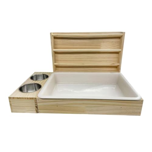 Qianly Heu Feeder Krippe Heu Halter Rack Interaktive Bereicherung Spielzeug für Hamster von Qianly