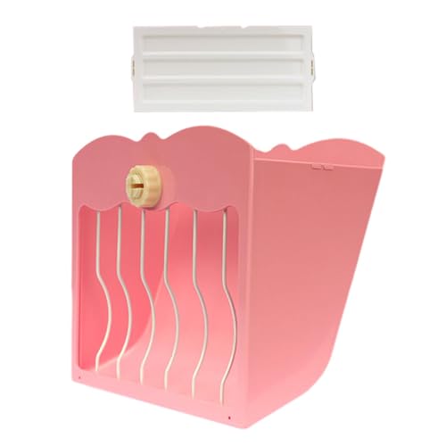 Qianly Heuraufe Fütterung Heumanager Heuhalter Heuraufe für Kleintiere Käfigzubehör, Rosa Qianly Heuraufe Fütterung Heumanager Heuhalter Heuraufe für Kleintiere Käfigzubehör, Rosa von Qianly