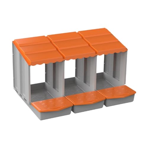 Qianly Hühnernestkasten für die Eierablage, geeignet für Enten und Gänse, ideal für den Bauernhof, Orange, M Qianly Hühnernestkasten für die Eierablage, geeignet für Enten und Gänse, ideal für den Bauernhof, Orange, M von Qianly