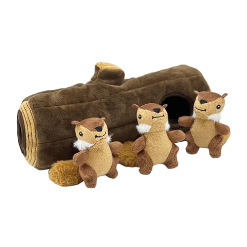 Qianly Hundespielzeug Aus Plüsch mit Verstecktem Eichhörnchen, Leichtes Kauspielzeug für Kleine Und Mittelgroße Hunde Qianly Hundespielzeug Aus Plüsch mit Verstecktem Eichhörnchen, Leichtes Kauspielzeug für Kleine Und Mittelgroße Hunde von Qianly