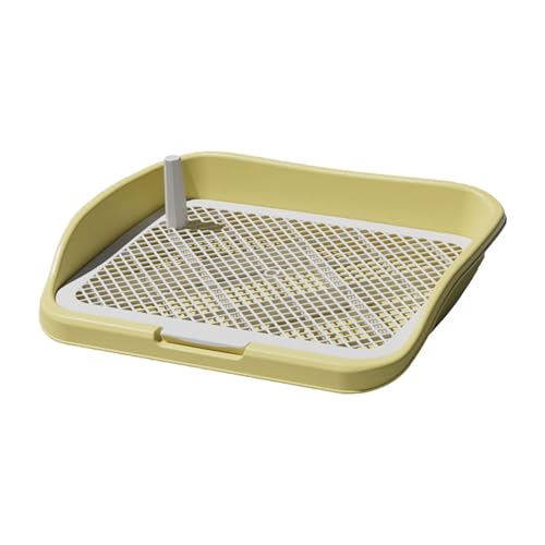 Qianly Hundetoiletten Pad Halter, Offener Einstieg, Wiederverwendbare Ablage für Hundetöpfchen, Trainingsunterlage für Garten, Gelb Qianly Hundetoiletten Pad Halter, Offener Einstieg, Wiederverwendbare Ablage für Hundetöpfchen, Trainingsunterlage für Garten, Gelb von Qianly