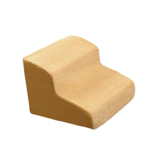 Qianly Hundetreppe, 2 Stufige, Bequeme, Weiche Haustiertreppe, Hunderampe für Welpen, Katzen, ältere Hunde, Kleine Haustiere, Gelb Qianly Hundetreppe, 2 Stufige, Bequeme, Weiche Haustiertreppe, Hunderampe für Welpen, Katzen, ältere Hunde, Kleine Haustiere, Gelb von Qianly