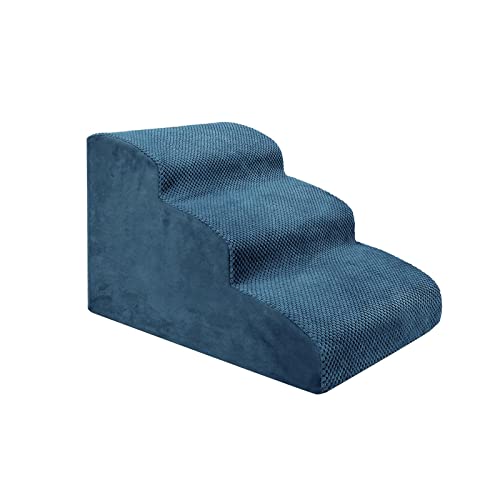 Qianly Hundetreppe für Haustiere, Klappbar, 3 Stufen, rutschfeste Plattform, Geeignet für Kleine Und ältere Hunde, Blau Qianly Hundetreppe für Haustiere, Klappbar, 3 Stufen, rutschfeste Plattform, Geeignet für Kleine Und ältere Hunde, Blau von Qianly