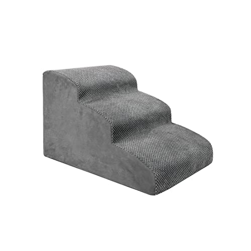 Qianly Hundetreppe für Haustiere, Klappbar, 3 Stufen, rutschfeste Plattform, Geeignet für Kleine Und ältere Hunde, GRAU Qianly Hundetreppe für Haustiere, Klappbar, 3 Stufen, rutschfeste Plattform, Geeignet für Kleine Und ältere Hunde, GRAU von Qianly
