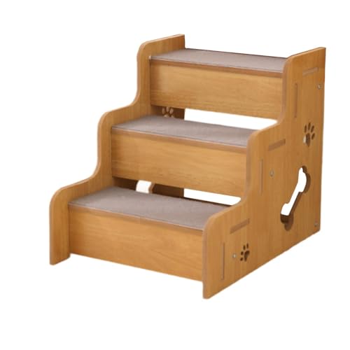 Qianly Hundetreppe für Hochbett Holztreppe Treppe Hundetreppen Hundekatze Leiter für Bett Couch Autos, 3 Schritte Qianly Hundetreppe für Hochbett Holztreppe Treppe Hundetreppen Hundekatze Leiter für Bett Couch Autos, 3 Schritte von Qianly