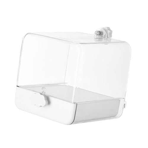 Qianly Käfig -Papageienbadbadewanne Haustier Vogel Badbox Papageibad für Cockatiel, Weiß Qianly Käfig -Papageienbadbadewanne Haustier Vogel Badbox Papageibad für Cockatiel, Weiß von Qianly