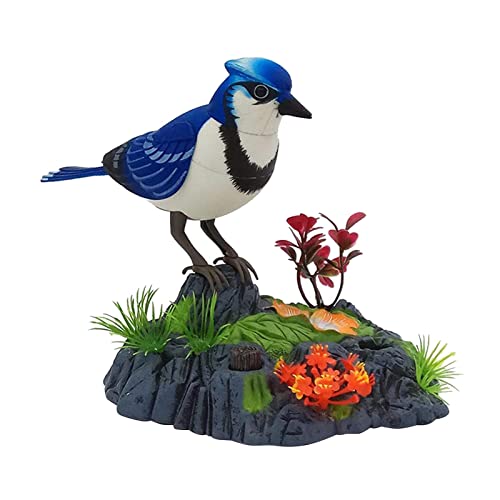 Qianly Käfigvogel mit Klangaktivierung in Grün Und Blau, Blau, 16x14cm Qianly Käfigvogel mit Klangaktivierung in Grün Und Blau, Blau, 16x14cm von Qianly