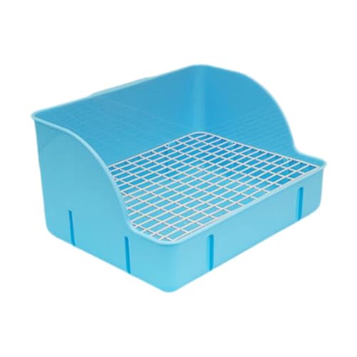 Qianly Kaninchentoilette, Töpfchen Käfigtoilette, Bettkasten, Ecktoilette für Kleintiere, Blau Qianly Kaninchentoilette, Töpfchen Käfigtoilette, Bettkasten, Ecktoilette für Kleintiere, Blau von Qianly