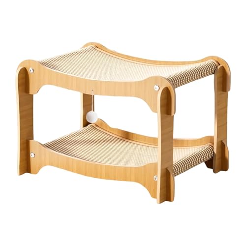 Qianly Katze Scratcher Bett Doppel Schicht Stabile Schleifen Klaue Geschenk Katze Scratch Spielzeug von Qianly