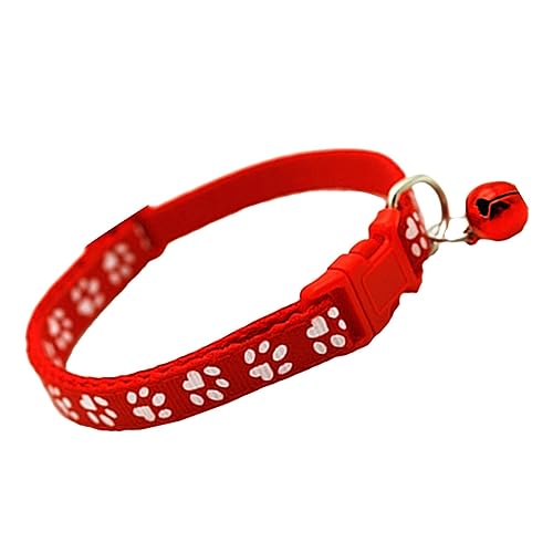 Qianly Katzen-Halsband, Haustier-Kätzchen-Halsband, tragbarer Katzen-Charm mit Glöckchen, Katzen-Halskette für Damen und Herren, von Qianly