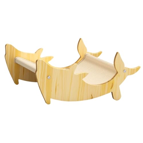 Qianly Katzen Loungesessel für Katzen Im Innenbereich, Haustierbett, Tragbares Bodenmöbel, Katzenkratzer Und Bett, Holz Sisal Katzen Hochbett Qianly Katzen Loungesessel für Katzen Im Innenbereich, Haustierbett, Tragbares Bodenmöbel, Katzenkratzer Und Bett, Holz Sisal Katzen Hochbett von Qianly
