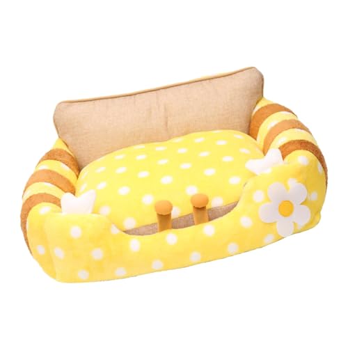 Qianly Katzencouchbett, Katzensofa, tragbar, modisch, rutschfeste Unterseite, weiches Hundebett, Katzenbetten für Hauskatzen, für kleine Hunde, Kätzchen, M Qianly Katzencouchbett, Katzensofa, tragbar, modisch, rutschfeste Unterseite, weiches Hundebett, Katzenbetten für Hauskatzen, für kleine Hunde, Kätzchen, M von Qianly