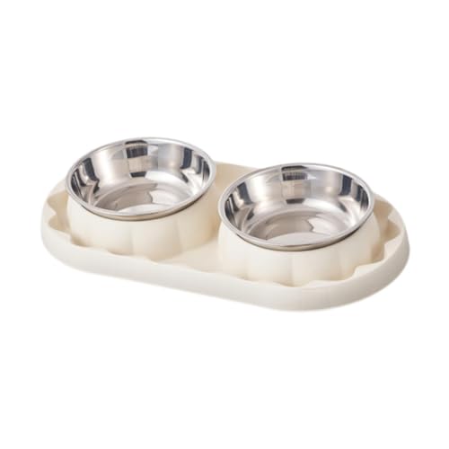 Qianly Katzenfressnäpfe Abnehmbare Fütterungsstation Edelstahl Hundenäpfe, White Qianly Katzenfressnäpfe Abnehmbare Fütterungsstation Edelstahl Hundenäpfe, White von Qianly
