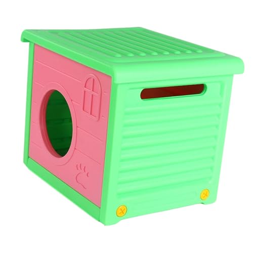 Qianly Katzenhaus für Outdoor Cat Hideaway Outdoor Pet Shelter Höhlenbett für Kätzchen Igel, Rose Rot Qianly Katzenhaus für Outdoor Cat Hideaway Outdoor Pet Shelter Höhlenbett für Kätzchen Igel, Rose Rot von Qianly