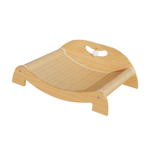 Qianly Katzenkratzer, Katzenliege, Haustierschlafbeet, Möbelschutz, Sisal Kratzer, Mittleres Katzenkratzernest, L with Backrest Ball Qianly Katzenkratzer, Katzenliege, Haustierschlafbeet, Möbelschutz, Sisal Kratzer, Mittleres Katzenkratzernest, L with Backrest Ball von Qianly