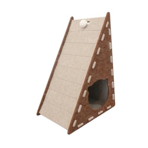 Qianly Katzenkratzern Interaktiver Spielzeugmöbel Schutz Katzenkratzer für, Braun von Qianly