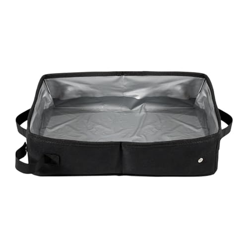Qianly Katzenstreubox -Müllschalel einfach zu verwenden zu verwenden und leckdichte Reisekätzchen -Toilette, Schwarz XL Qianly Katzenstreubox -Müllschalel einfach zu verwenden zu verwenden und leckdichte Reisekätzchen -Toilette, Schwarz XL von Qianly