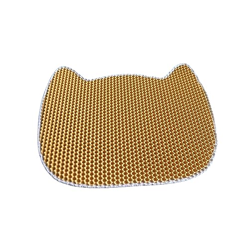 Qianly Katzenstreumatte Doppelschichten Kitty Litter Pad Katzenstreu Pad Kitty Haus Teppich, Orange Qianly Katzenstreumatte Doppelschichten Kitty Litter Pad Katzenstreu Pad Kitty Haus Teppich, Orange von Qianly