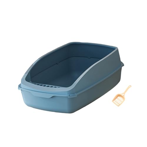 Qianly Katzentoilette, Katzentoilette, Katzentoilette, Haustier Katzentoilette, Spritzwassergeschützt, Bettpfanne, Kätzchentöpfchen, Toilette für Mittelgroße, Blau Qianly Katzentoilette, Katzentoilette, Katzentoilette, Haustier Katzentoilette, Spritzwassergeschützt, Bettpfanne, Kätzchentöpfchen, Toilette für Mittelgroße, Blau von Qianly