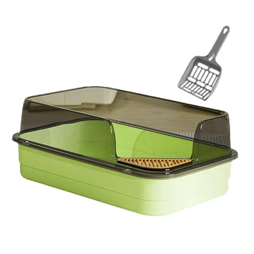 Qianly Katzentoilette, Toilettensandkasten, Spritzer, Katzentoilette, Tragbar, für Kleine Und Große Katzen, Viel Platz, GrÜn Qianly Katzentoilette, Toilettensandkasten, Spritzer, Katzentoilette, Tragbar, für Kleine Und Große Katzen, Viel Platz, GrÜn von Qianly