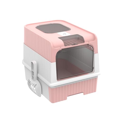Qianly Katzentoiletten mit Haube Und Deckel, Katzentoilette, Komplett Geschlossene Katzentoilette, Rosa Qianly Katzentoiletten mit Haube Und Deckel, Katzentoilette, Komplett Geschlossene Katzentoilette, Rosa von Qianly
