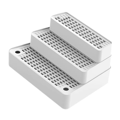 Qianly Katzentoilettenrampe Stufenmatte Katzenleiter Höhenverstellbares Design Aus Wasserdichtem Material für Katzen Aller Größen Und Den Innenber, Weiß von Qianly