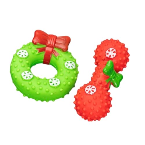 Qianly Kauspielzeug für Welpen, Bissfest, Hübsches, Tragbares Hundebeißspielzeug, Weihnachtliches, Quietschendes Hundespielzeug, Wurfspiel, Apportierspiele, Stil A Qianly Kauspielzeug für Welpen, Bissfest, Hübsches, Tragbares Hundebeißspielzeug, Weihnachtliches, Quietschendes Hundespielzeug, Wurfspiel, Apportierspiele, Stil A von Qianly