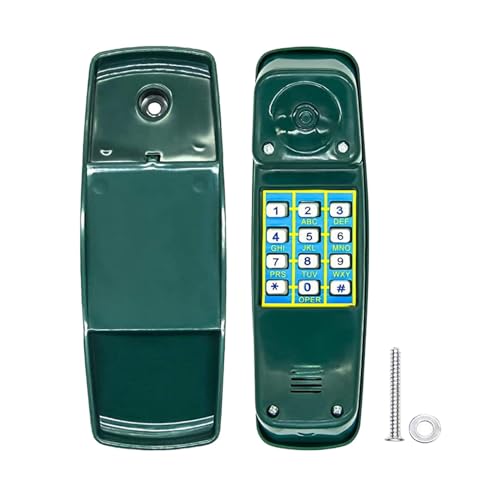 Qianly Kinder Schaukel Telefon Spielzeug Pretend Numerische Schlüssel Telefon Kind Klettergerüst Telefon, Grün von Qianly