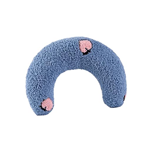 Qianly Kissen für Haustiere, Spielmatte mit Kauspielzeug, Plüschkissen für Training und Schlaf für Hunde und Katzen, Blau von Qianly