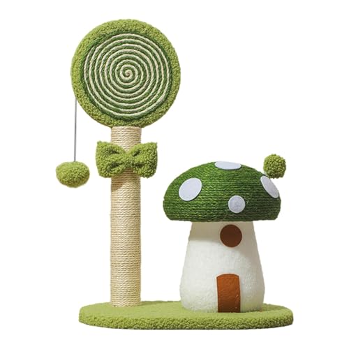 Qianly Kratzbaum für Katzen, Kratzstange mit Sockel, Sisal-Katzenkratzer für kleine Katzen, GrÜn Qianly Kratzbaum für Katzen, Kratzstange mit Sockel, Sisal-Katzenkratzer für kleine Katzen, GrÜn von Qianly