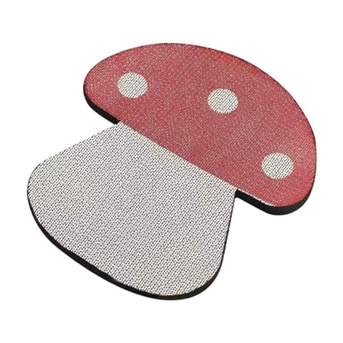 Qianly Kratzunterlage für Katzen, Roter Pilz Teppich, Gewelltes Kratzunterlage für Kätzchen Qianly Kratzunterlage für Katzen, Roter Pilz Teppich, Gewelltes Kratzunterlage für Kätzchen von Qianly