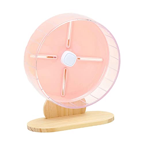 Qianly Laufrad für Hamster, 7,9 Zoll, Leises Laufrad, Spielzeug für Hamster, Guinea, Kleintiere (20 cm), ROSA von Qianly