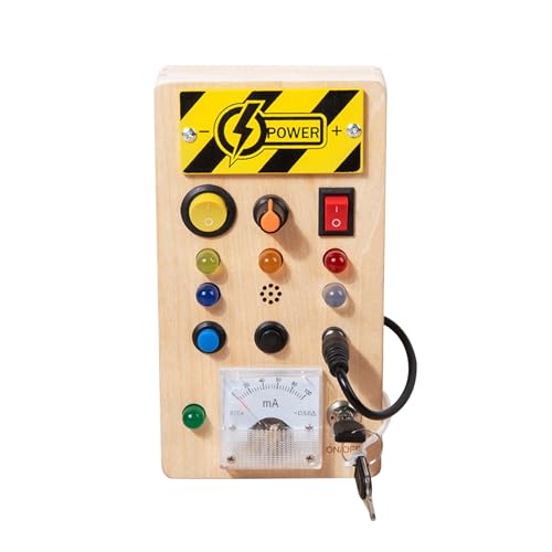 Qianly Montessori Beschäftigungsbrett mit LED Schalttafel für Kinder, L Qianly Montessori Beschäftigungsbrett mit LED Schalttafel für Kinder, L von Qianly