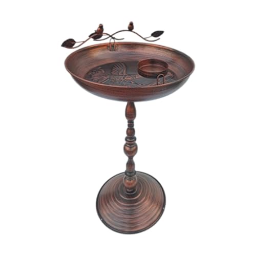 Qianly Outdoor Metall Vogel Vogelhäuschen für Den Gartengebrauch, Große Kapazität für Vogelliebhaber, Bronze Qianly Outdoor Metall Vogel Vogelhäuschen für Den Gartengebrauch, Große Kapazität für Vogelliebhaber, Bronze von Qianly