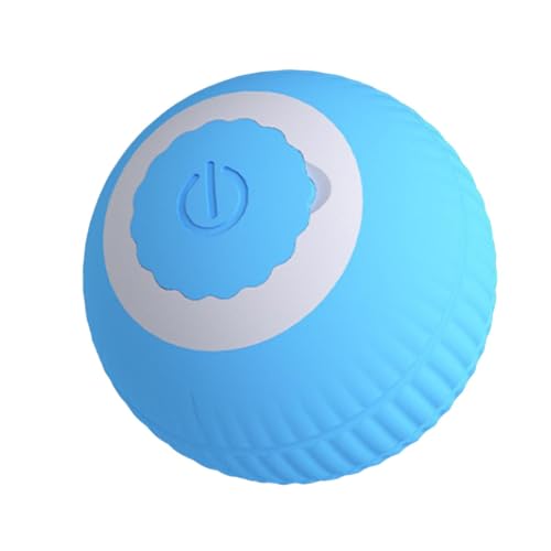 Qianly Peppy Pet Balls, Automatischer Katzenball Katzenspielzeug, Ball Lustiges interaktives Katzenspielzeug Beweglicher Rollball für die Katzenjagd Rolling, Blau von Qianly