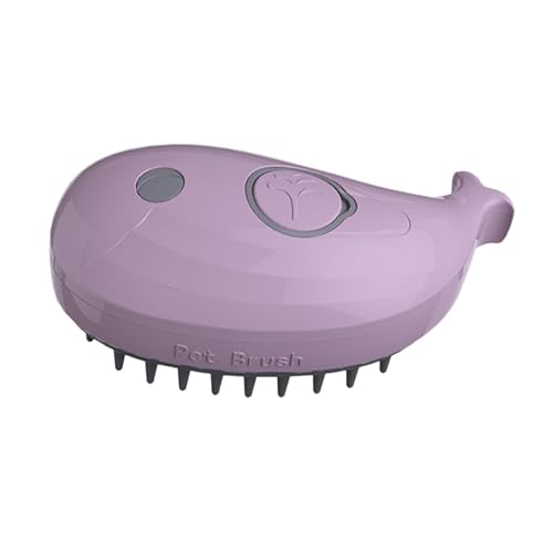 Qianly Reinigungsbürste Und Kamm für Tierhaare, 3 in 1 Dampfbürste für Katzen Zur Massage von Hunden, Entfernung von Tierhaaren Und Fellpflege, violett Qianly Reinigungsbürste Und Kamm für Tierhaare, 3 in 1 Dampfbürste für Katzen Zur Massage von Hunden, Entfernung von Tierhaaren Und Fellpflege, violett von Qianly